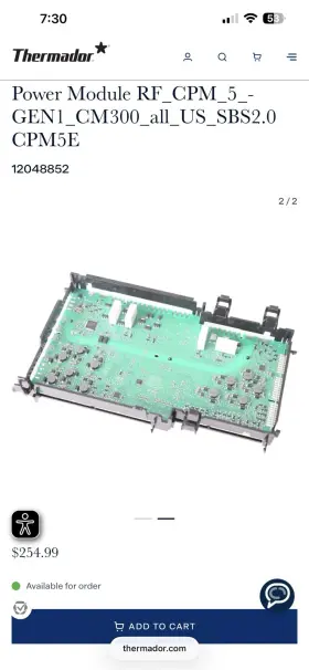 12048852 Thermador Sbs2.0 Brand New Oem Genuine Power Module