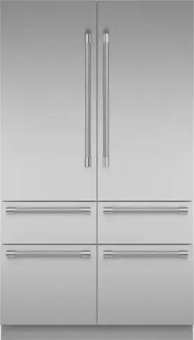 T48bt120ns Thermador Freedom 48 Inch Built-in 6-door French Door Smart Refrigerator