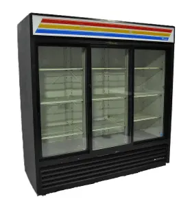 Gdm-69 True Gdm69 3 Sliding Glass Door Merchandising Beverage Display Cooler