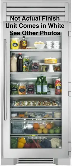 Tr36refrsgc True Residential 36 Inch White Refrigerator Column -