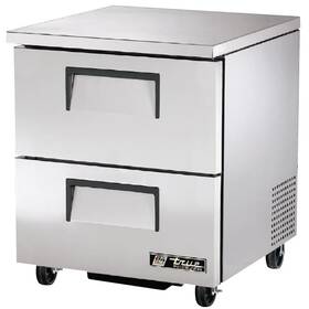 True Tuc-27f-d-2-hc S/s 2-drawer 6.5 Cu Ft Undercounter Freezer