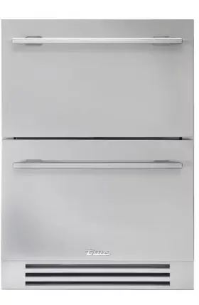 Tur24dopcdsk027h01 True - 24 Inch Solid Stainless Door Uc Fridge Drawer Matte Black Brass
