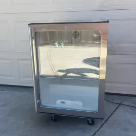 U-ada24rgls-13 U-line Stainless Glass Door Undercounter Refrigerator