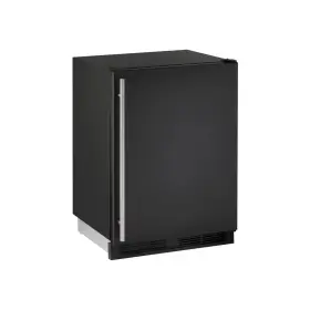 U-co1224fb-00a U-line 24 Inch Black Undercounter Refrigerator