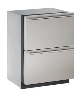 U-line U3024dwrs00b U-line 3000 Series 24 Inch 4.5 Cu. Ft. Built-in Two Drawer Refrigerator
