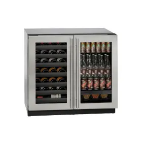 U3036bvwcs-00b U-line 36 Inch Stainless Steel French Door Beverage And Wine Center