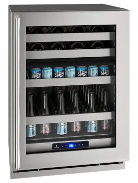 Uhbd524sg01a U-line 5 Class 24 Inch Dual Zone Beverage Center