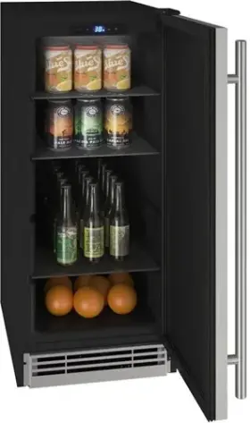 Uhre115ss01a U-line 15 Inch Compact Refrigerator #7964 Stainless New