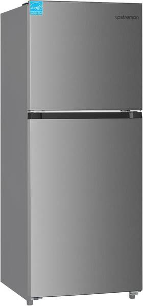 Upstreman Bd116 11.6 Cu.ft. Double Door Refrigerator In Stainless Steel With Large Cap