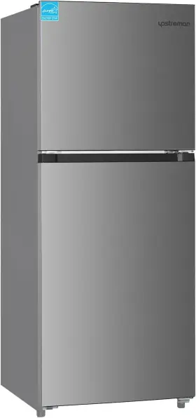 Bd116 Upstreman 11.6 Cu.ft. Double Door Refrigerator In Stainless Steel With Large Cap