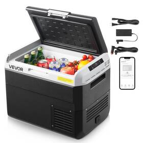 Vevor Mcd30d1 12v Car Refrigerator Portable Freezer 31.7 Quart Electric Cooler For Camping