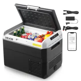 Mcd30d1 Vevor 12v Car Refrigerator Portable Freezer 31.7 Quart Electric Cooler For Camping