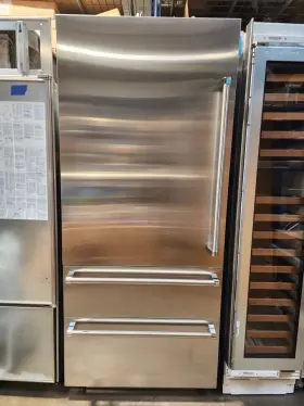 Vbi7360wlss Viking Refrigerator 7 Series Built-in Bottom Freezer Left Hinge 36 Inch Stainless St