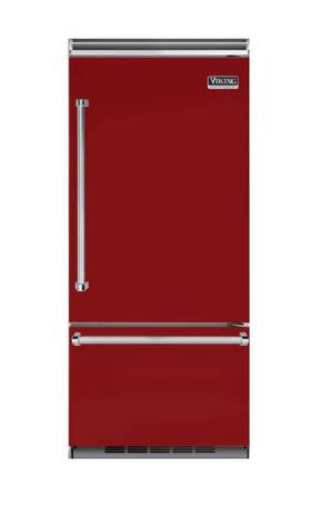 Viking Vcbb5363erar 36 Inch Bottom-freezer Refrigerator 5 Series Apple Red