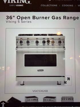 Viking Vgic53626bss Package With 36 Inch Range Fridge Hood And 24 Dishwasher Brand New