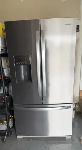 767sdhz04 Whirlpool 36-inch Wide French Door Refrigerator - 27 Cu. Ft