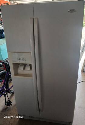 Whirlpool Ed5phaxsq01 White Side-by-side Refrigerator Ice Maker Water Dispenser Shelves