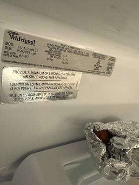 Whirlpool Er8ahkxrl03 Used Silver Fridge