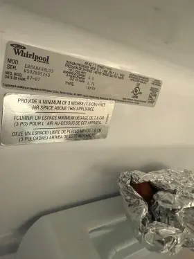 Er8ahkxrl03 Whirlpool Used Silver Fridge