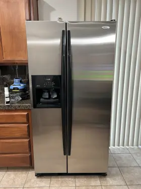 Gc5shexns05 Whirlpool Stainless Steel Side-by-side Refrigerator Ice Maker Water Dispenser