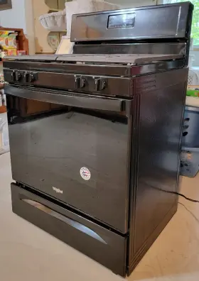 Wfg515s0jb1 Whirlpool Black Propane Stove