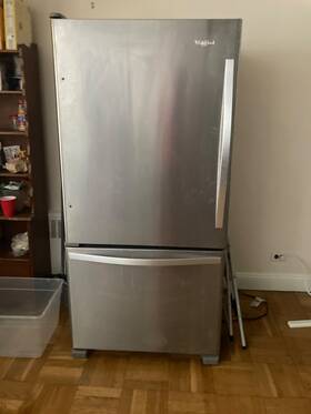 Whirlpool Wrb322dmbm Refrigerator- Stainless Steel Refrigerator Freezer