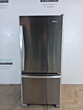 Wrb329dmbm05 Whirlpool Wrb329dmbm 18.7 Cuft. Bottom Freezer Refrigerator In Monochromatic Ss