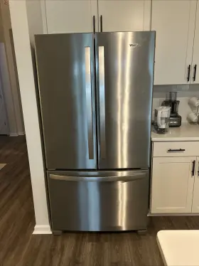 Wrf535swhz07 Whirlpool Refrigerator With Bottom Freezer Interior Water Dispenser Icemaker