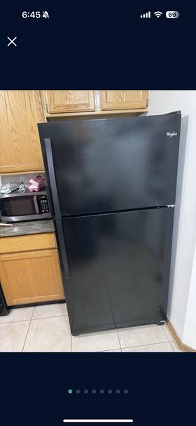 Whirlpool Wrt311fzdb00 Top Freezer Adjustable Drawer Black Finish Fridge