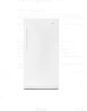 Wzf56r16dw Whirlpool Upright Freezer -