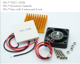 Wine Enthusiast Tec1-12706 High Grade Peltier Cooler Module Chip With Fan