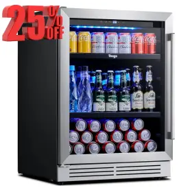 Yg-bs24 Yeego 24 Inch Beverage Refrigerator -180 Can Built-in Under Counter Drink Fridge