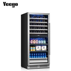 Yeego Yg-wbd275 Wine And Beverage Fridge 34-65 F Dual Zone 40 Bottles 112 Cans Cooler