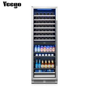Yeego Yg-wbd428 Wine And Beverage Fridge 34-65 F Dual Zone 77 Bottles 182 Cans Cooler
