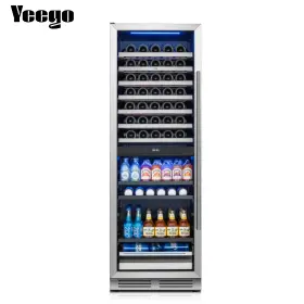 Yg-wbd428 Yeego Wine And Beverage Fridge 34-65 F Dual Zone 77 Bottles 182 Cans Cooler