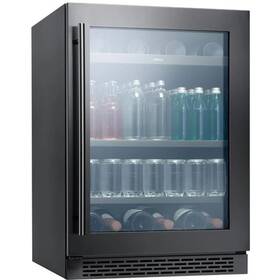 Zephyr Prb24c01bbsg 24 Inch Black/ss Glass Undercounter Built-in Beverage Cooler