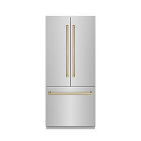 Zline Grbivz-304-36cb New 36 Inch Built In Stainless Refrigerator Counter Depth