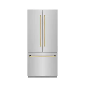 Grbivz-304-36g Zline New 36 Inch Built In Stainless Refrigerator Counter Depth