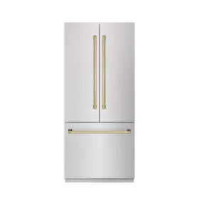 Grbivz-sn-36-g Zline New 36 Inch Built In Stainless Refrigerator Counter Depth