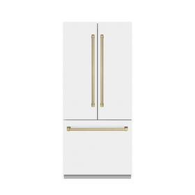 Zline Grbivz-wm-36-cb New 36 Inch Built In Stainless Refrigerator Counter Depth
