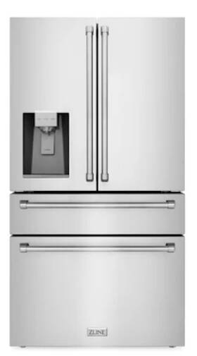 Zline Rfm-w-36 36 Inch Counter-depth French Door Refrigerator With Water And Ice Mtn10
