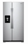 Whirlpool 33" Freestanding 21.4 Cu. Ft. Side By Refrigerator - WRS331SDHM Open. Price: $1399.99.