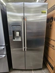 Cafe CZS22MP2NS1 36" Stainless Cd Side By Refrigerator Nob #160506 Open. Price: $1999.00.