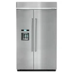 Kitchenaid KBSD608ESS 48 29.5 Cu. Ft. Side-by-side Built-in Refrigerator Open. Price: $7250.00.