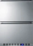 Summit 24" Built-in Stainless Steel Refrigerator Drawers FF642D New. Price: $1620.00.