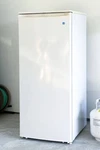 11 Cu Ft. Apartment Size Danby Fridge Open. Price: $389.99.