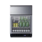 Summit Commercial Refrigerator Under Counter SCR615TD 24" Glass Door With Drawer New. Price: $1949.95.