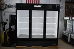 True GDM-72-HC Glass Three 3 Door Reach In Refrigerator Merchandiser W/ Led Used. Price: $3495.00.