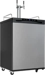 Edgestar KC3000SSTWIN Full Size Dual Tap Kegerator With Digital Display - Bla... New. Price: $1452.35.