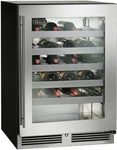Perlick Ada Compliant Models HA24WB43L Inch Undercounter Wine Cooler Open. Price: $2995.00.